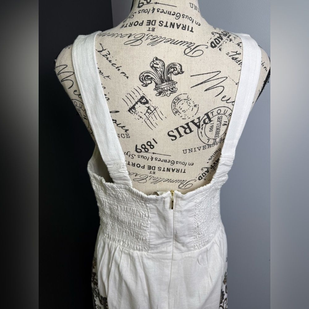 Cleobella Jolene Placement Print Cotton & Linen Midi Sundress NWT Size L - Picture 11 of 14